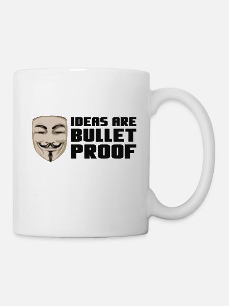 Mask - bulletproof - Tasse - Weiß