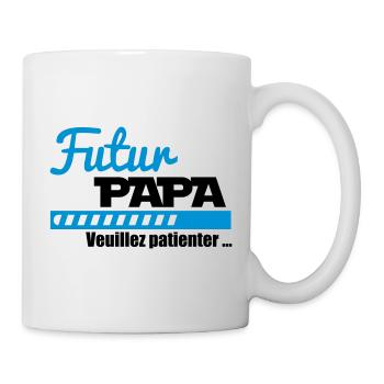 Futur papa - Bientôt père - Mug blanc - blanc - Droite