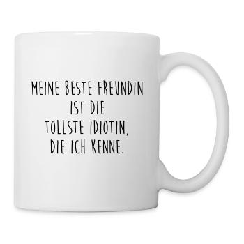 Beste Freundin - Tasse - Weiß - Rechts