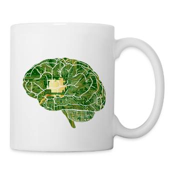 Brain Chip - Tasse - Weiß - Rechts