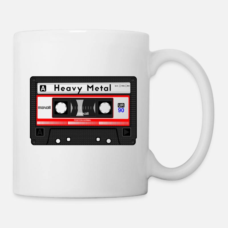 HEAVY METAL CASSETTE - Mug - white