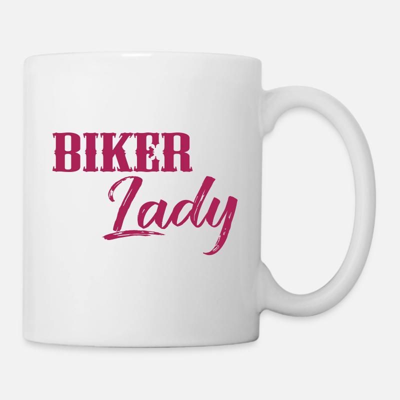 Biker Lady - Mug blanc - blanc