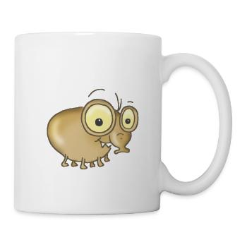 Die kleine Laus Klaus - Tasse - Weiß - Rechts