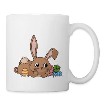 Rêver lapin de bande dessinée - Mug blanc - blanc - Droite
