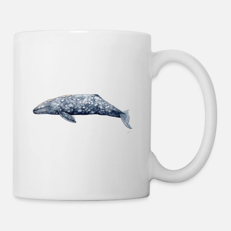 Gray whale - Baleine grise - Gray whale - Mug - white