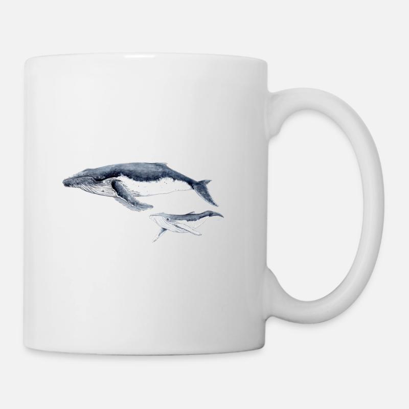 baleine à bosse - baleine à la baleine à bosse Bosse - Mug blanc - blanc