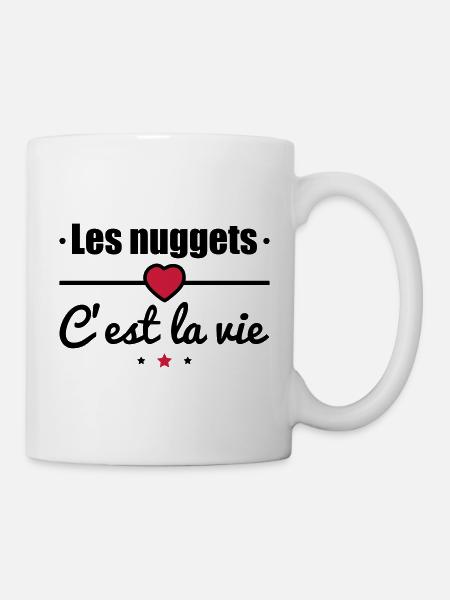 Les nuggets c'est la vie - Mug blanc - blanc