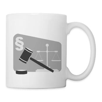rechtsanwalt anwalt lawyer judge richter law justi - Tasse - Weiß - Rechts