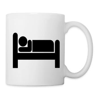 bett bed schlafen schlafzimmer sleeping room65 - Tasse - Weiß - Rechts