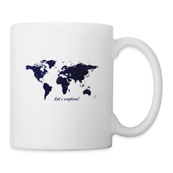 Welt - Tasse - Weiß - Rechts