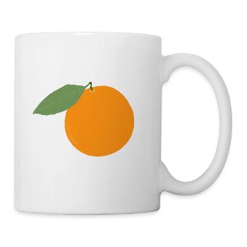 Orange fruit fruit gift gift idea - Mug - white - Right