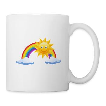 Sunbathe as a gift - Mug - white - Right