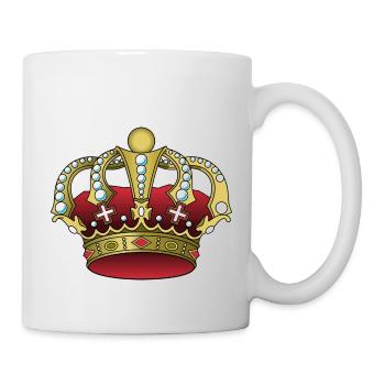 Krone - Tasse - Weiß - Rechts