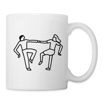 couple love paare wedding verlobung hochzeit144 - Tasse - Weiß - Rechts