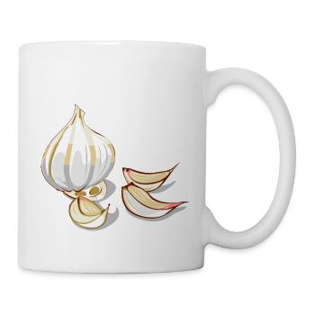 Knoblauch - Tasse - Weiß - Rechts