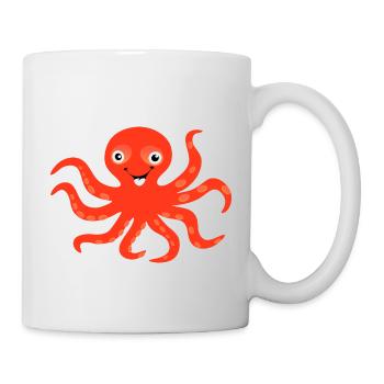 octopus ,krake,tintenfisch - Tasse - Weiß - Rechts