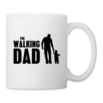 Walking Dad Vater Eltern Vatertag Geschenkidee - Tasse - Weiß - Rechts