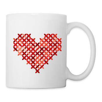 i love you ich liebe dich valentines day heart her - Tasse - Weiß - Rechts
