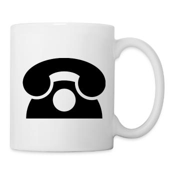 téléphone téléphone mobile Retro1 radio téléphone mobile - Mug blanc - blanc - Droite