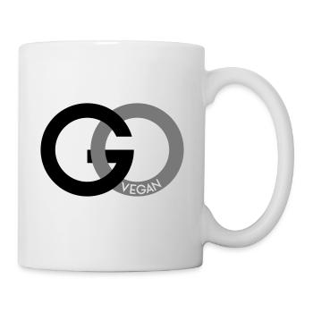 GO VEGAN SIGN - Tasse - Weiß - Rechts