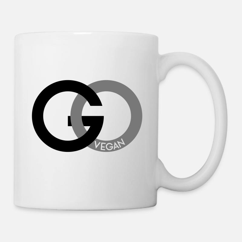 GO VEGAN SIGN - Tasse - Weiß