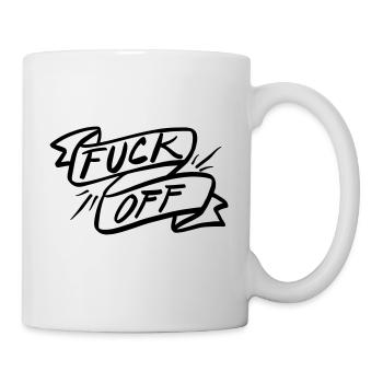 Fuck Off! - Tasse - Weiß - Rechts