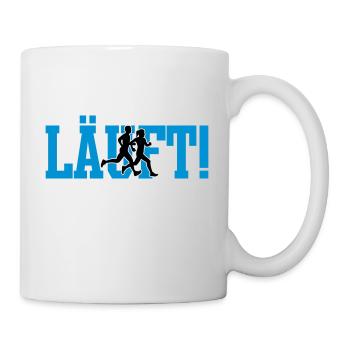 LÄUFT! - Tasse - Weiß - Rechts