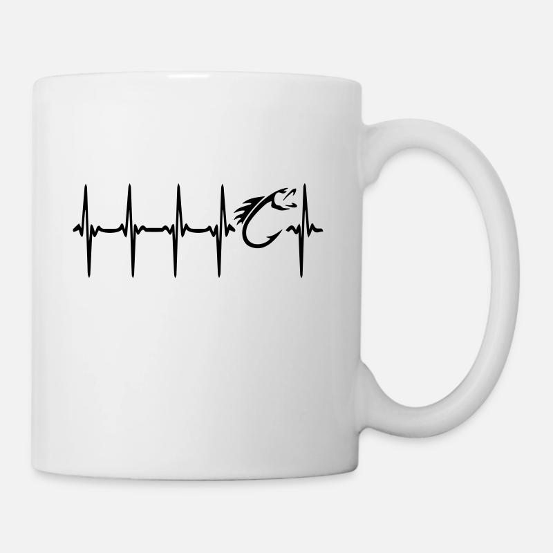 Battement de coeur - Mug blanc - blanc