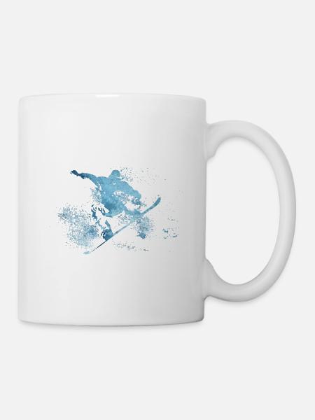 snowboard - Mug blanc - blanc