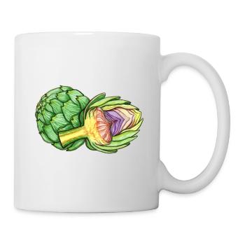 Artischocke - Tasse - Weiß - Rechts