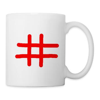 Hashtag - Mug blanc - blanc - Droite