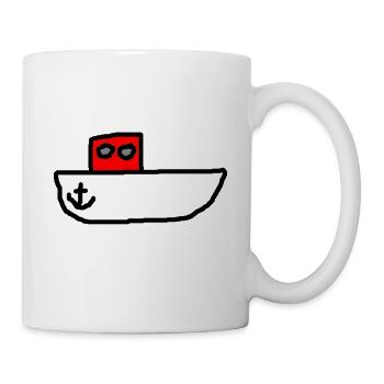 Motorboot - Tasse - Weiß - Rechts