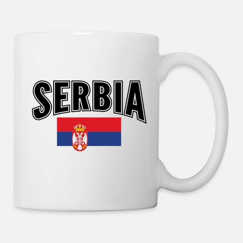 Serbien - Tasse - Weiß