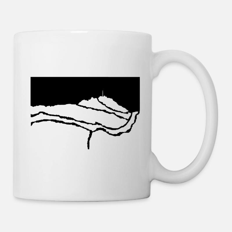 Berg Säntis Geschenk T-shirt Geschenkidee - Tasse - Weiß
