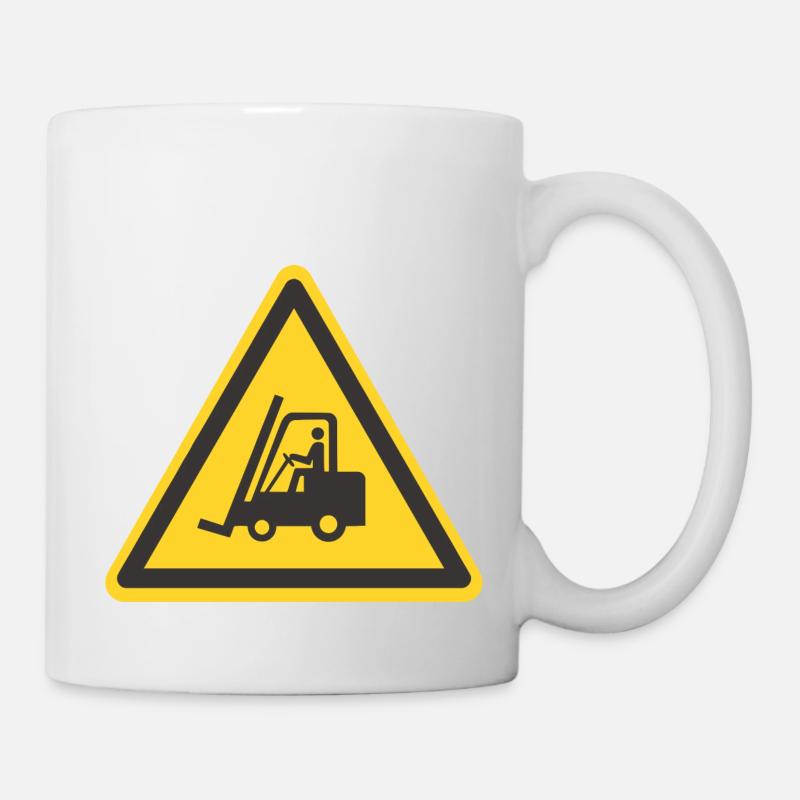 Beware of forklifts - Mug - white