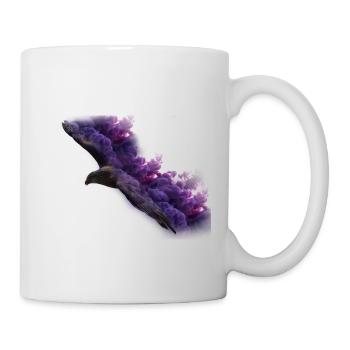 Eagle avec de la fumée - Mug blanc - blanc - Droite