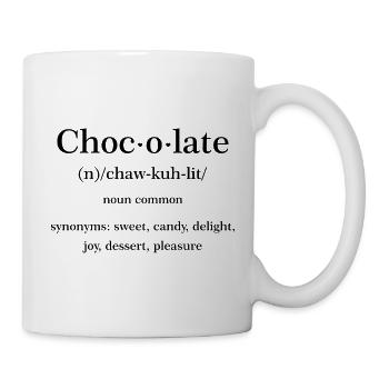Citation chocolat - Mug blanc - blanc - Droite