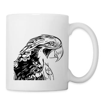 Papagei - Tasse - Weiß - Rechts