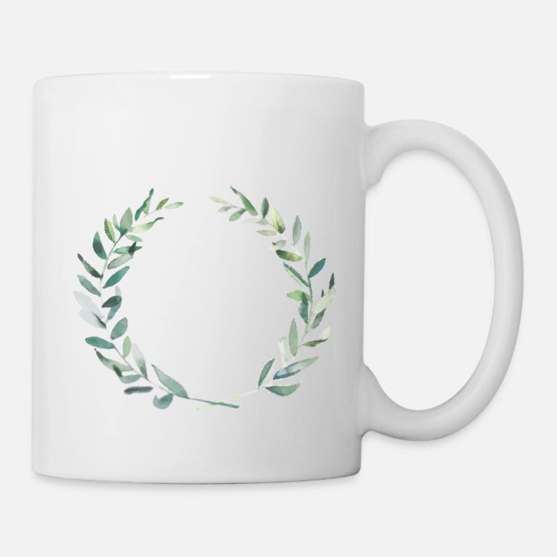 Couronne d'olive - Mug blanc - blanc