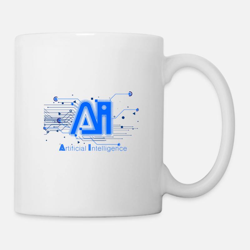 AI Artificial Intelligence ML Machine learning IOT - Mug - white
