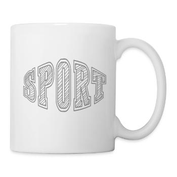 Sport - texte simple - Mug blanc - blanc - Droite
