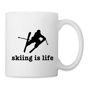 skiing is life ii - Mug - white - Right