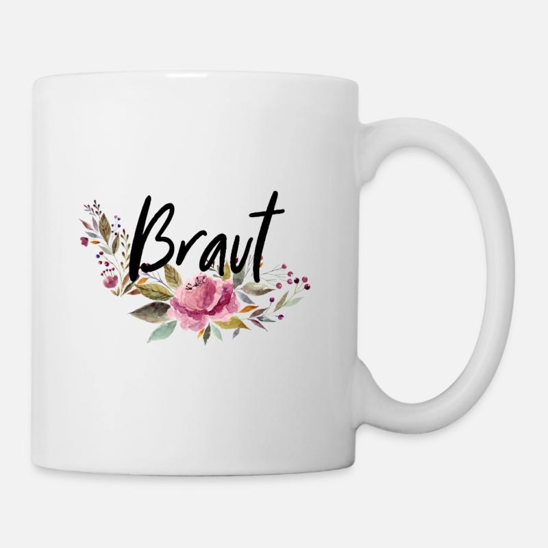 Mariée - JGA - Série Floral - Mug blanc - blanc
