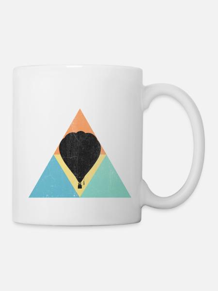 Heißluftballon - Tasse - Weiß