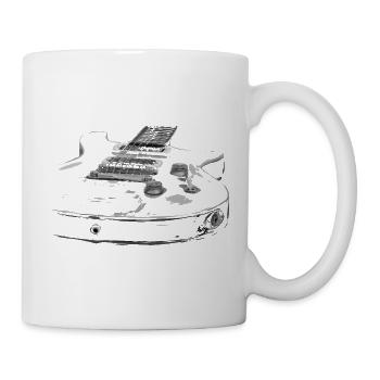 Gitarre - Tasse - Weiß - Rechts
