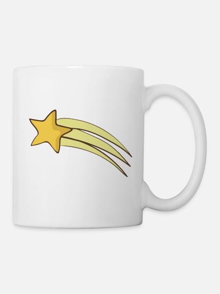 Sternschnuppe - Tasse - Weiß