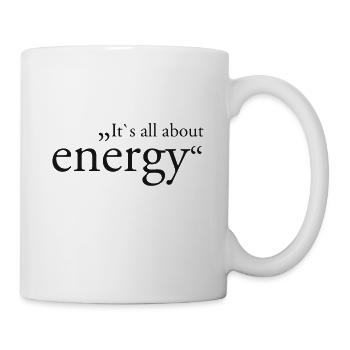 C'est toute l'énergie - Mug blanc - blanc - Droite