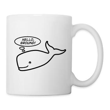 Hello ground! - Hitchhiker's guide to the galaxy - Tasse - Weiß - Rechts