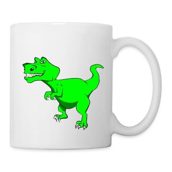 Dino pour les enfants - Mug blanc - blanc - Droite