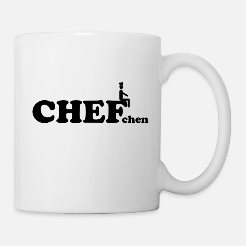 Chefchen Kleiner Chef Krone Team Geschenk Arbeit - Tasse - Weiß
